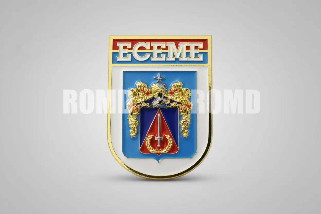 Distintivo metálico de Organização Militar modelo novo 3D ALTO-RELEVO (un)