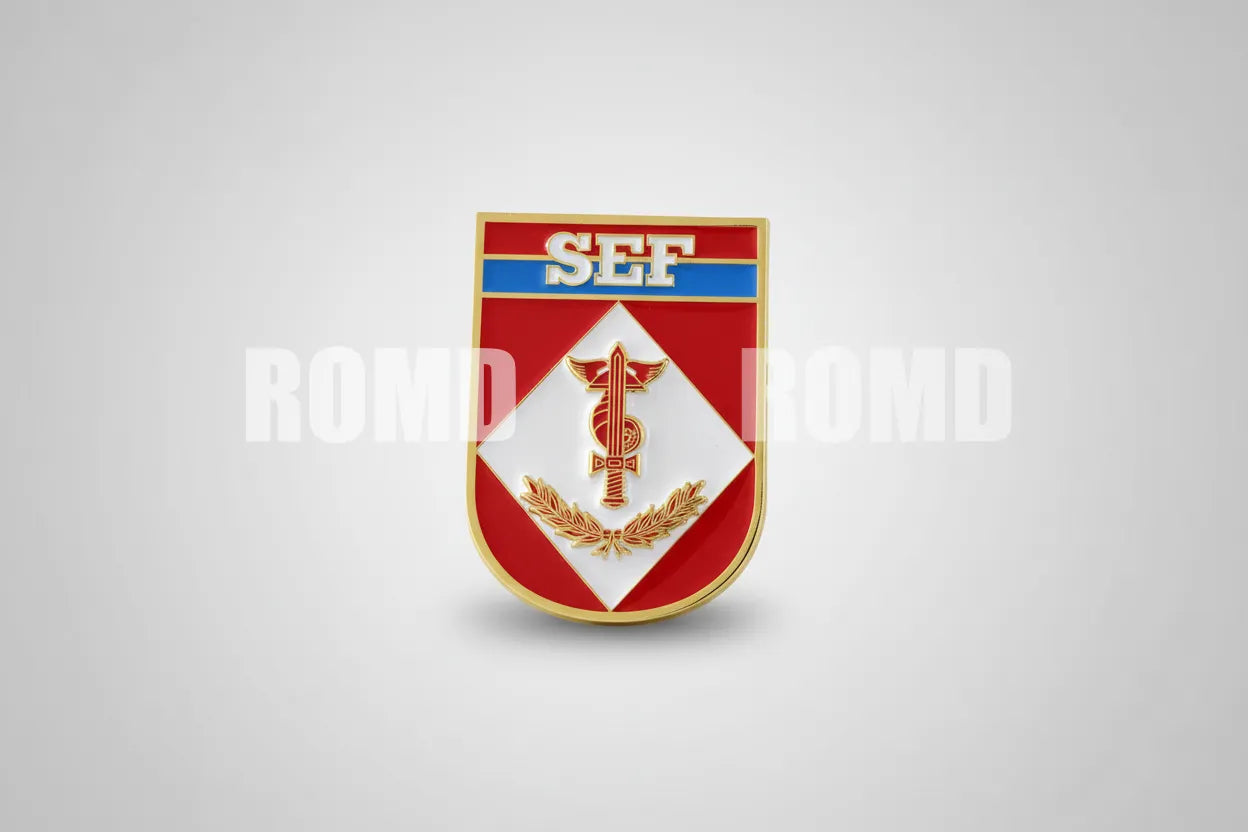 Distintivo metálico de Organização Militar modelo novo 3D ALTO-RELEVO (un)