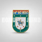 Distintivo metálico de Organização Militar modelo novo 3D ALTO-RELEVO (un)