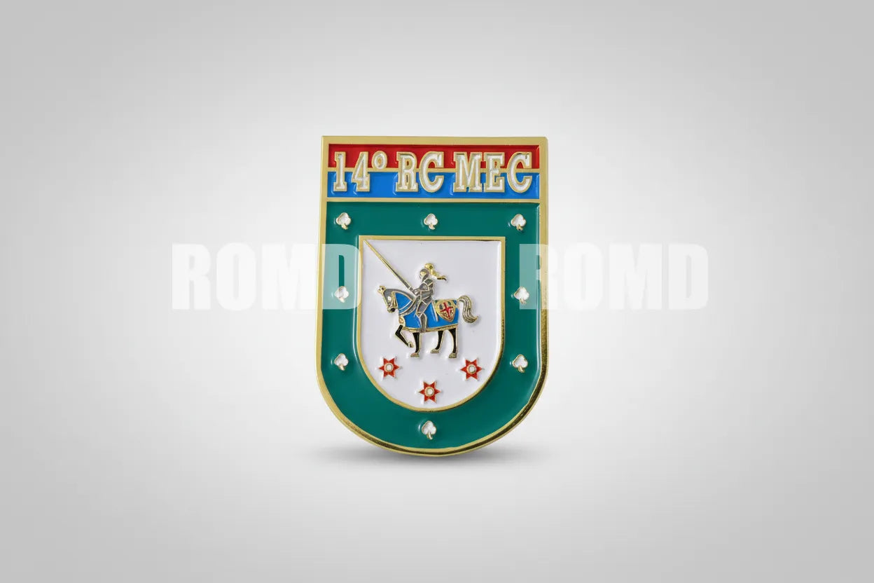 Distintivo metálico de Organização Militar modelo novo 3D ALTO-RELEVO (un)
