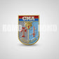 Distintivo metálico de Organização Militar modelo novo 3D ALTO-RELEVO (un)