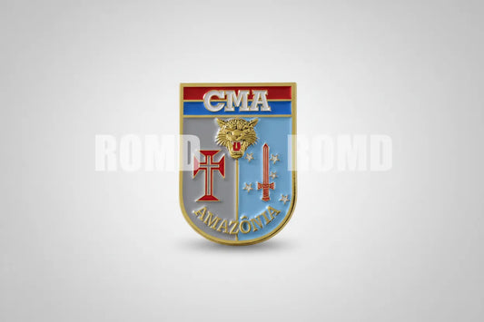 Distintivo metálico de Organização Militar modelo novo 3D ALTO-RELEVO (un)