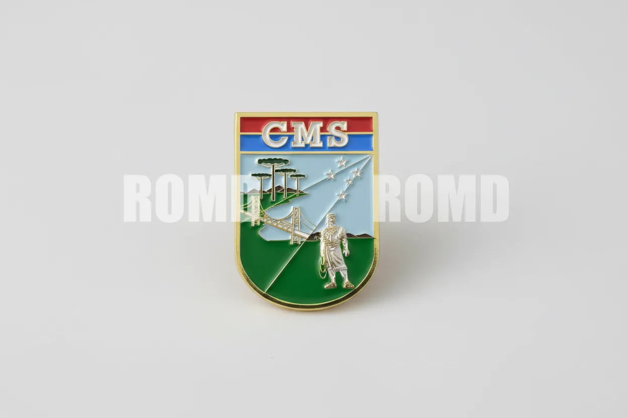 Distintivo metálico de Organização Militar modelo novo 3D ALTO-RELEVO (un)