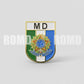 Distintivo metálico de Organização Militar modelo novo 3D ALTO-RELEVO (un)