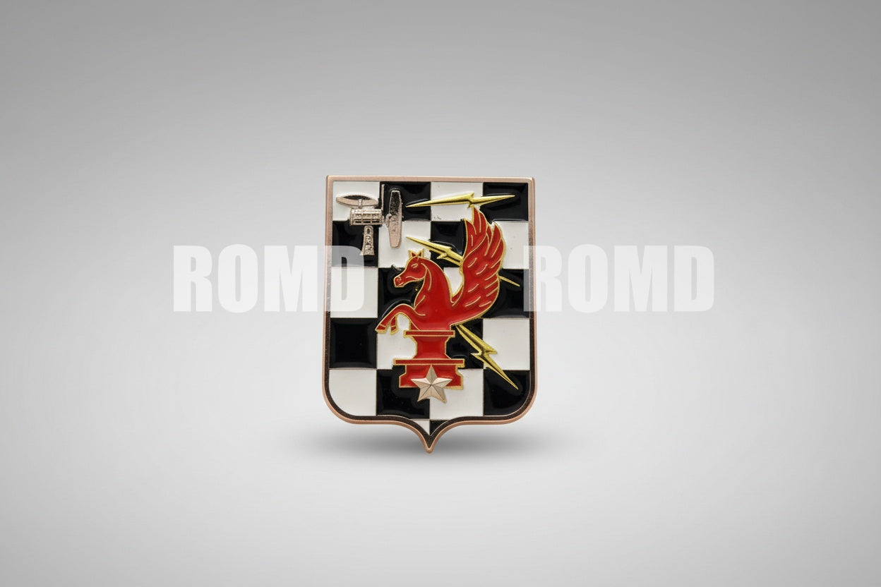 Distintivo Metálico de BOLSO EXÉRCITO - 3D ALTO-RELEVO fixação PINO