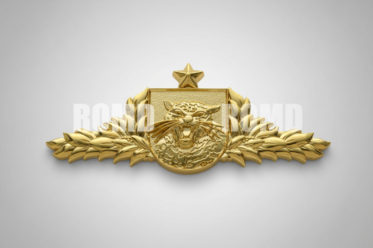 Distintivo Metálico de PEITO EXÉRCITO - 3D ALTO-RELEVO fixação PINO