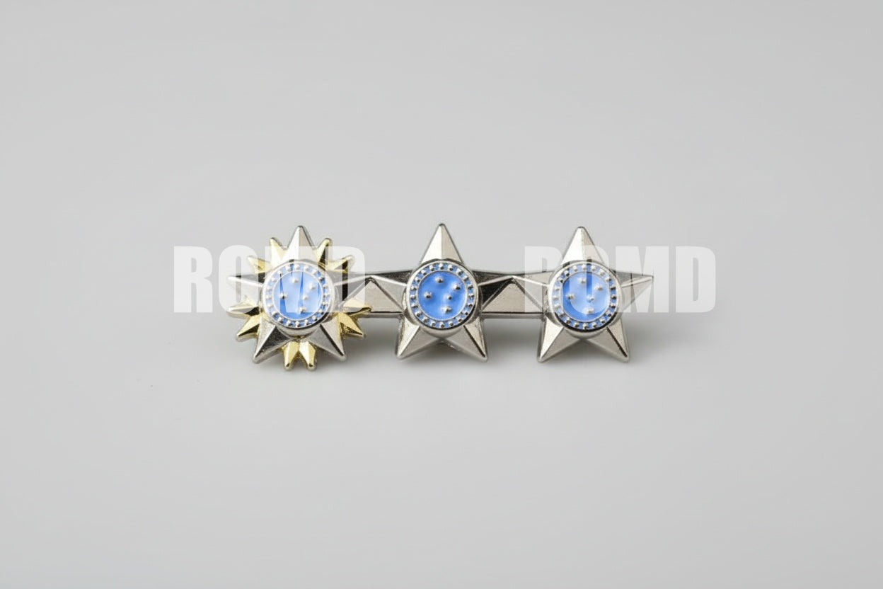 Distintivo Metálico de GOLA (posto graduação) EXÉRCITO - 3D ALTO-RELEVO (unidade)