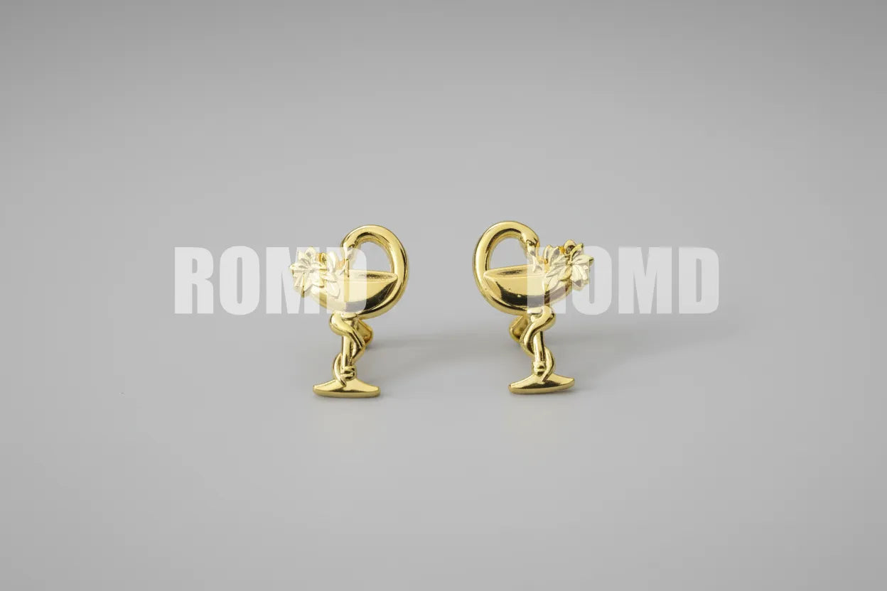 Distintivo Metálico de GOLA (arma quadro serviço) EXÉRCITO - 3D ALTO-RELEVO (PAR)
