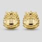 Distintivo Metálico de GOLA (arma quadro serviço) EXÉRCITO - 3D ALTO-RELEVO (PAR)
