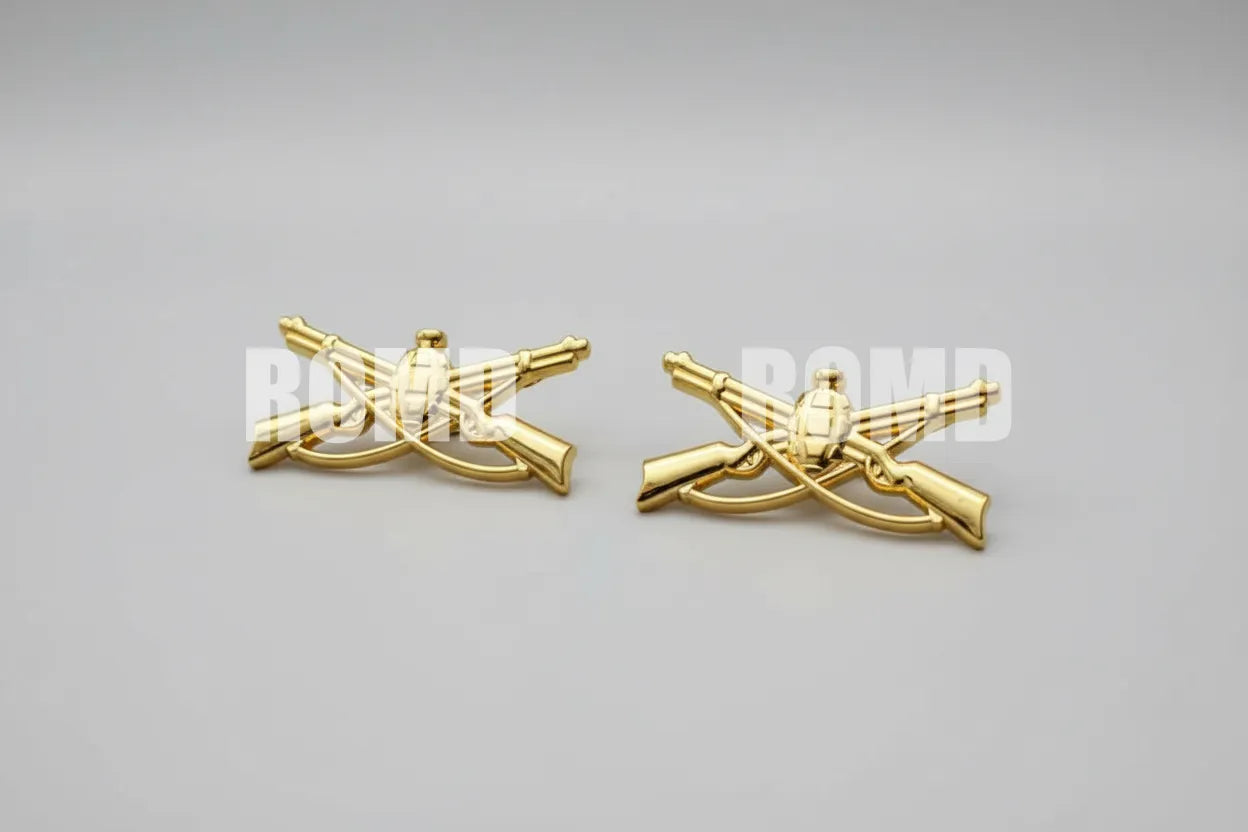 Distintivo Metálico de GOLA (arma quadro serviço) EXÉRCITO - 3D ALTO-RELEVO (PAR)