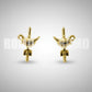 Distintivo Metálico de GOLA (arma quadro serviço) EXÉRCITO - 3D ALTO-RELEVO (PAR)