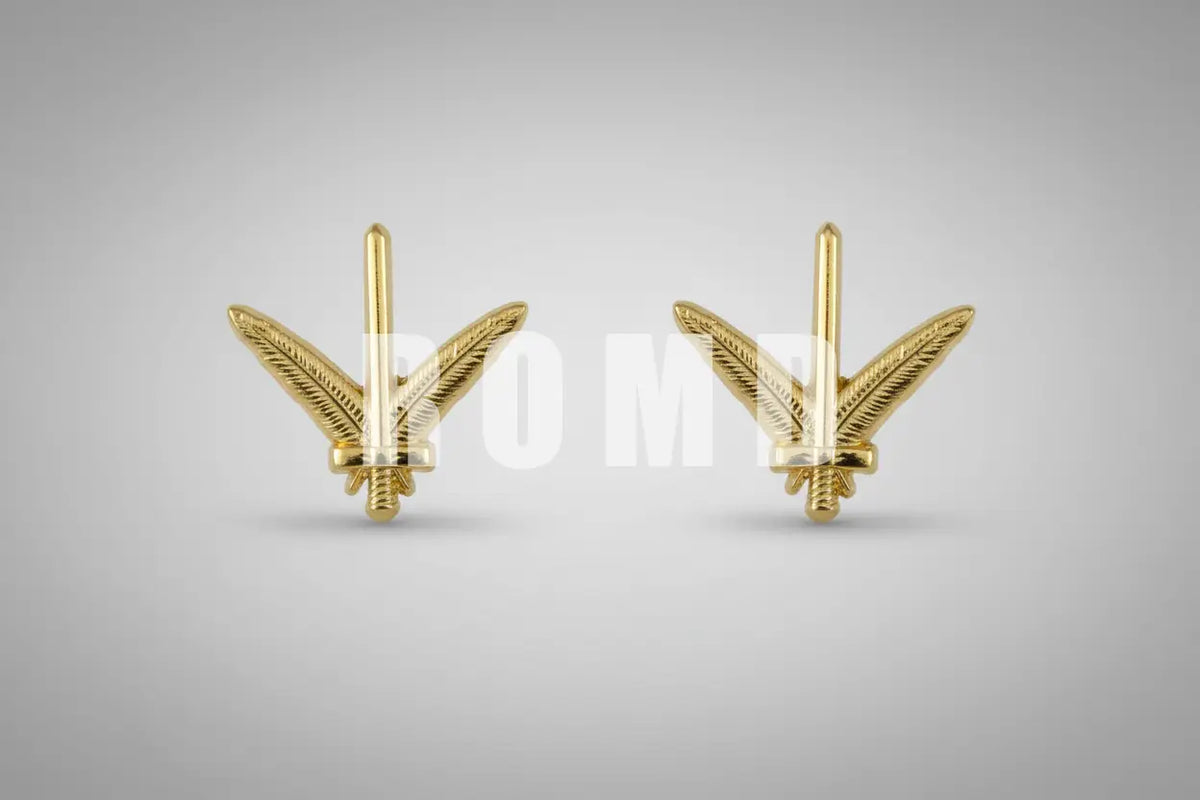 Distintivo Metálico insignias de Oficial Administrativo CBMERJ alto-relevo 3D (par)