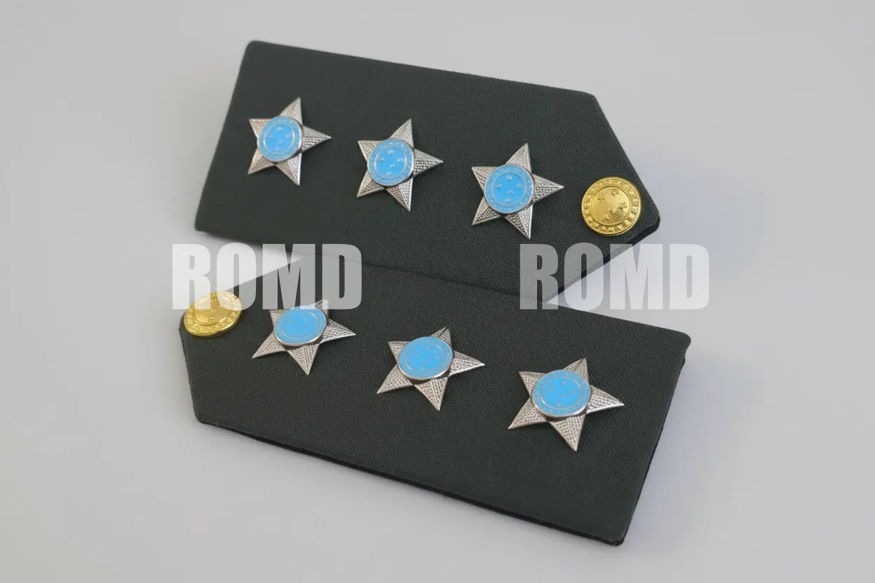 Platina ( ombreira ) Exército Brasileiro (par) metais em alto-relevo