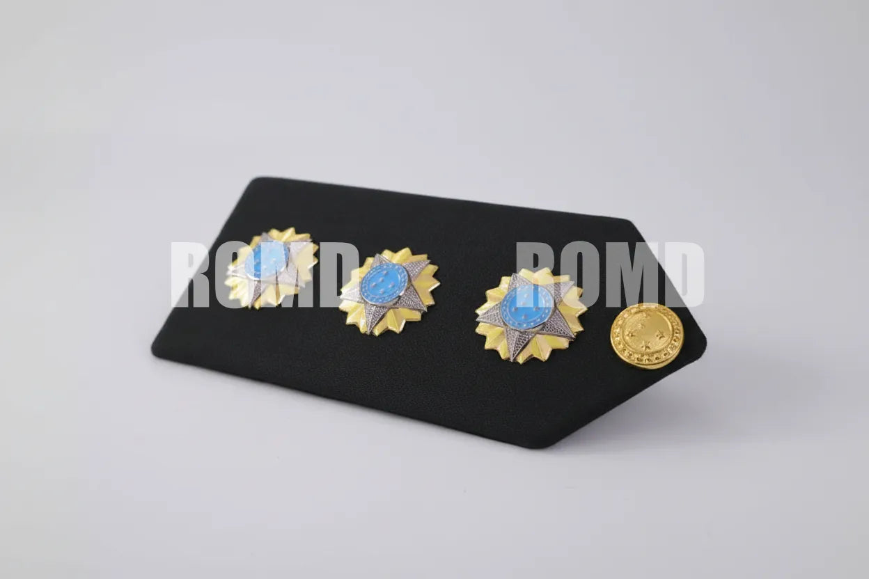 Platina ( ombreira ) Exército Brasileiro (par) metais em alto-relevo