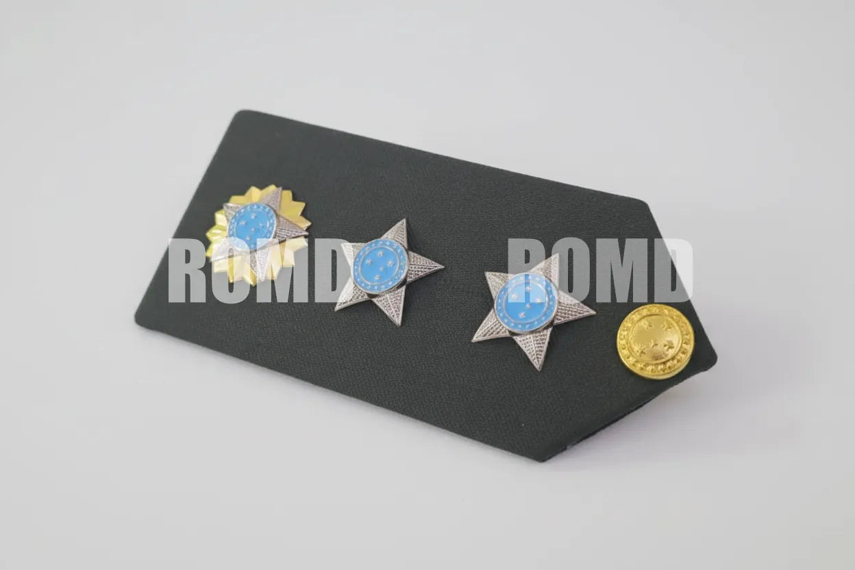 Platina ( ombreira ) Exército Brasileiro (par) metais em alto-relevo