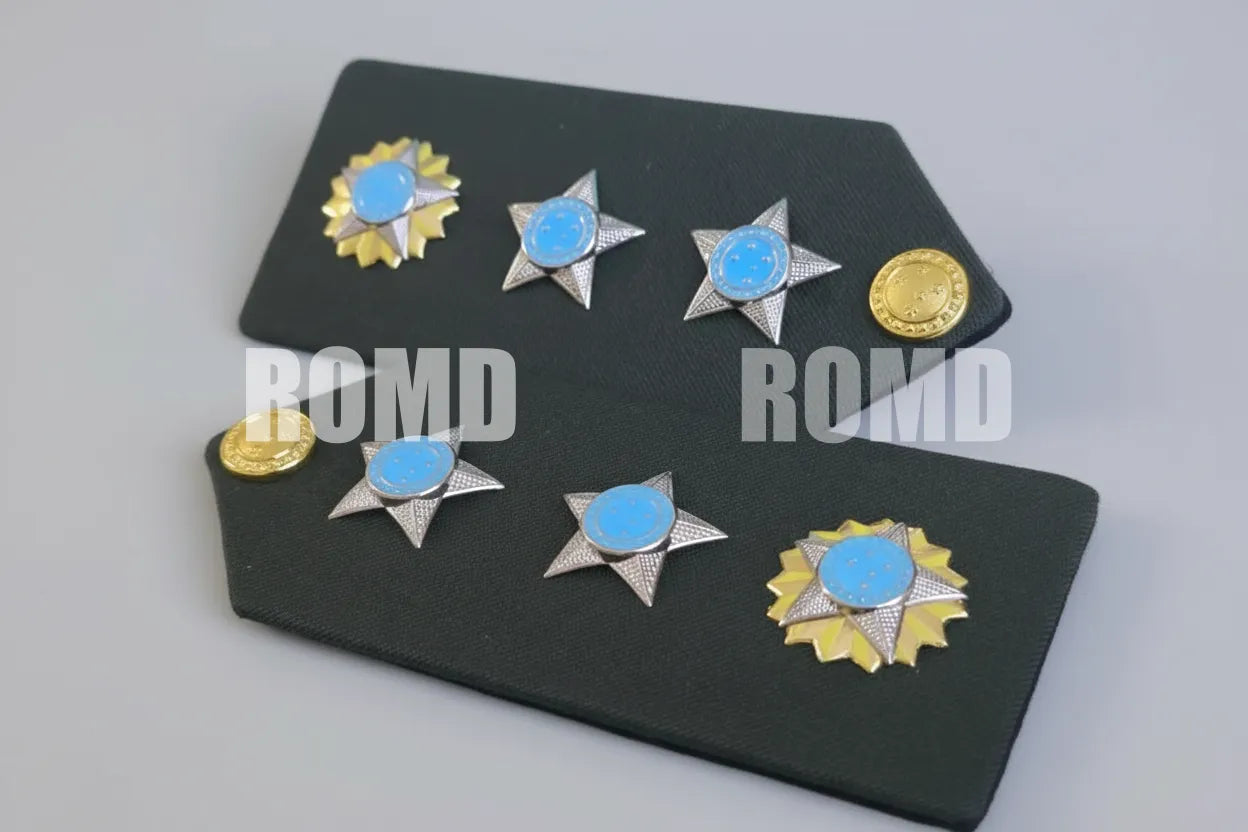 Platina ( ombreira ) Exército Brasileiro (par) metais em alto-relevo