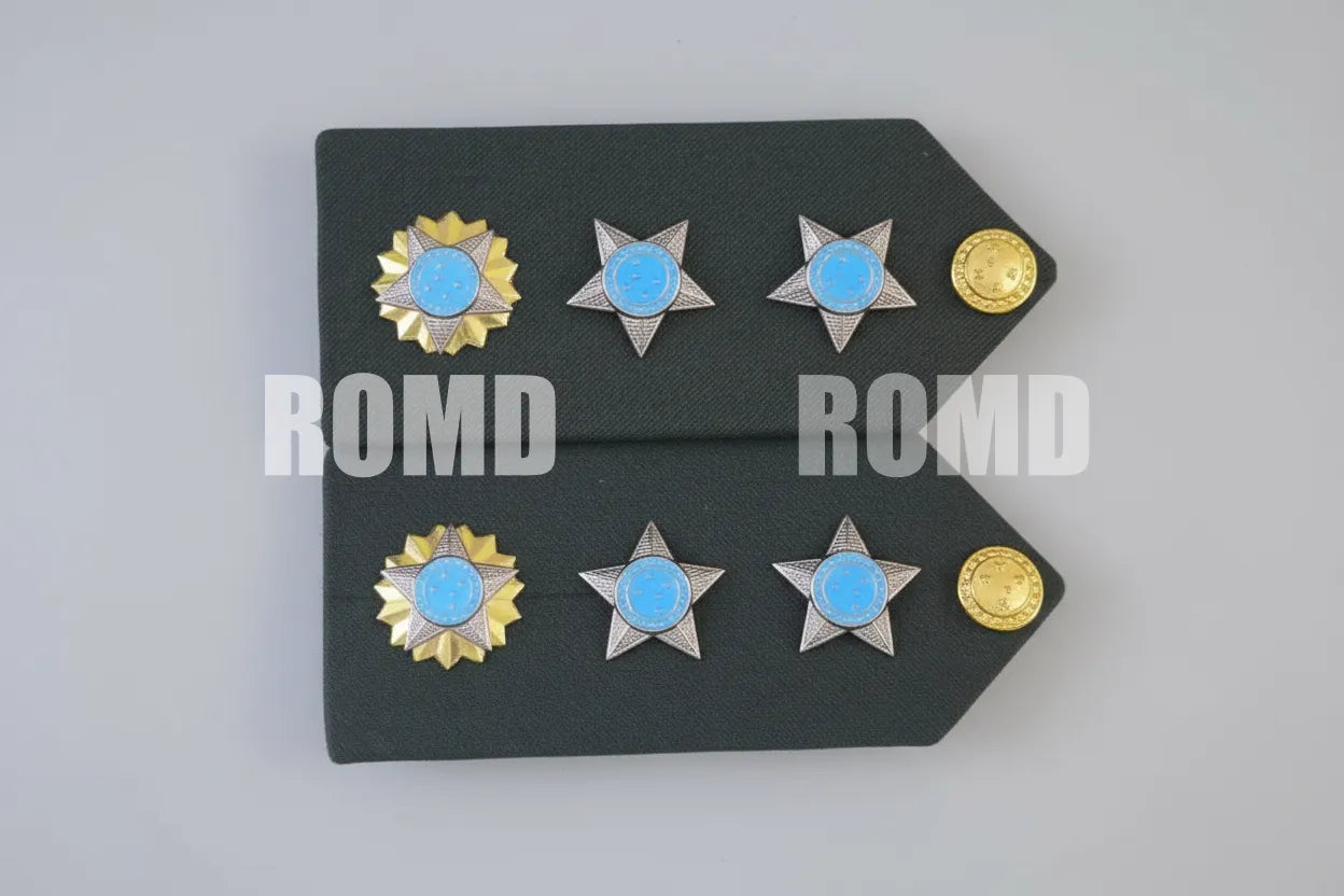 Platina ( ombreira ) Exército Brasileiro (par) metais em alto-relevo