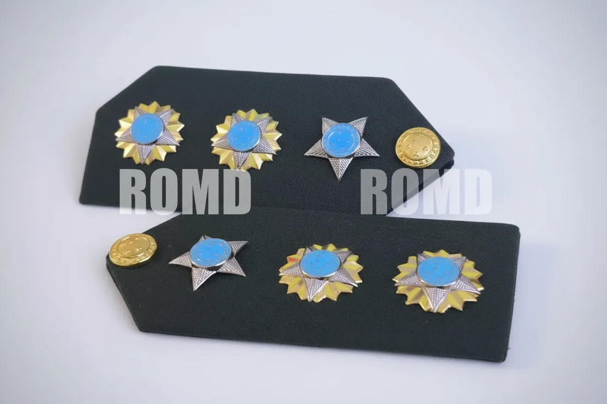 Platina ( ombreira ) Exército Brasileiro (par) metais em alto-relevo