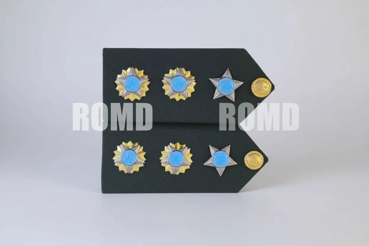 Platina ( ombreira ) Exército Brasileiro (par) metais em alto-relevo