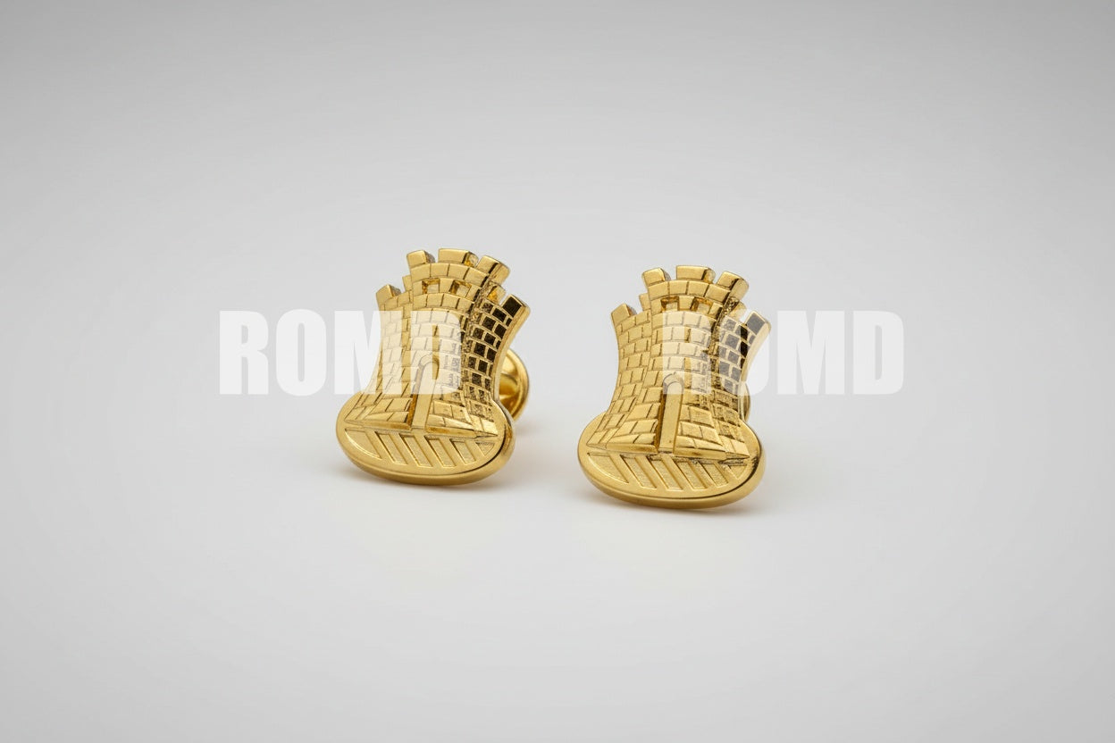 Distintivo Metálico de GOLA (arma quadro serviço) EXÉRCITO - 3D ALTO-RELEVO (PAR)