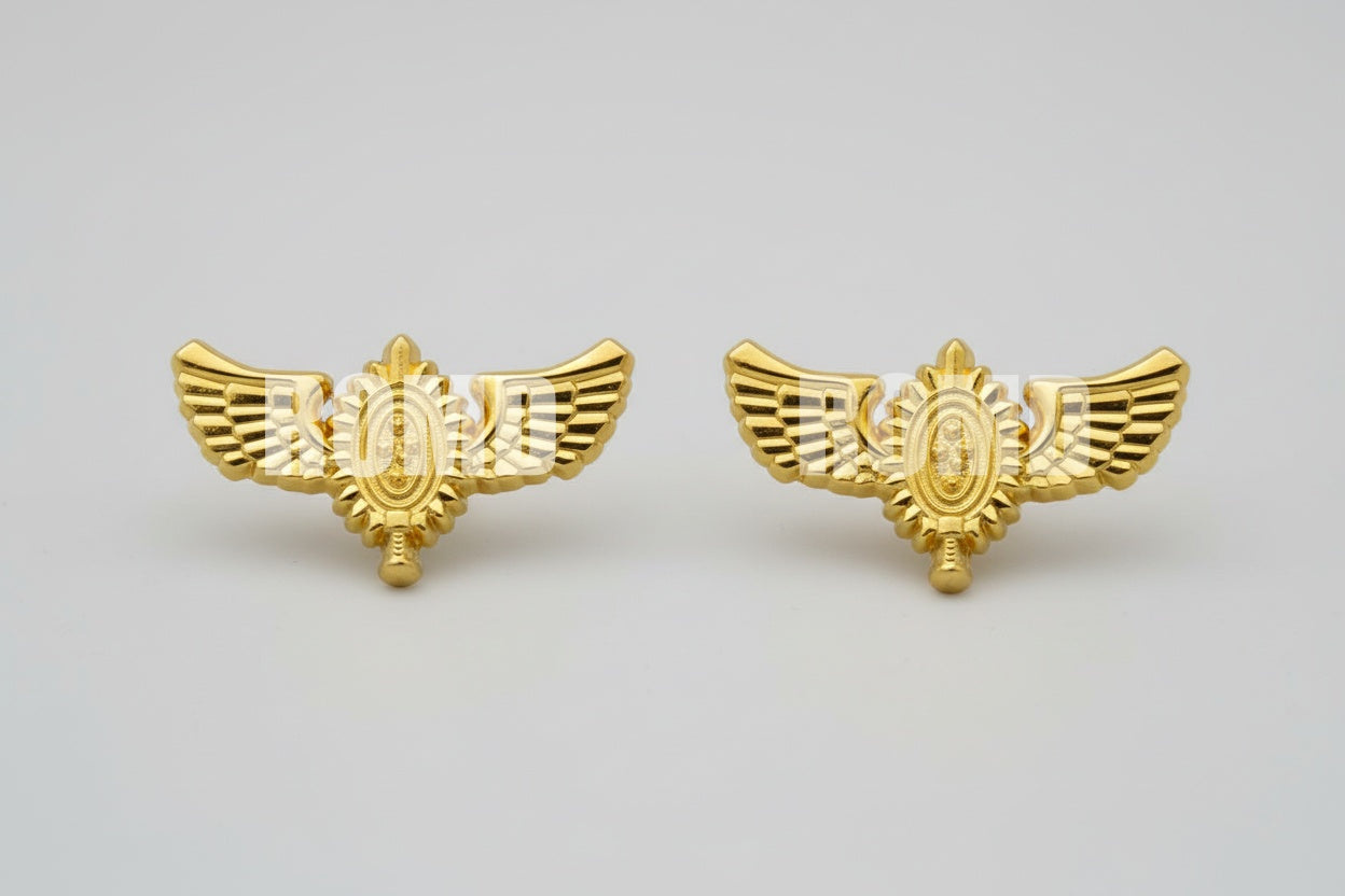 Distintivo Metálico de GOLA (arma quadro serviço) EXÉRCITO - 3D ALTO-RELEVO (PAR)