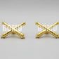 Distintivo Metálico de GOLA (arma quadro serviço) EXÉRCITO - 3D ALTO-RELEVO (PAR)