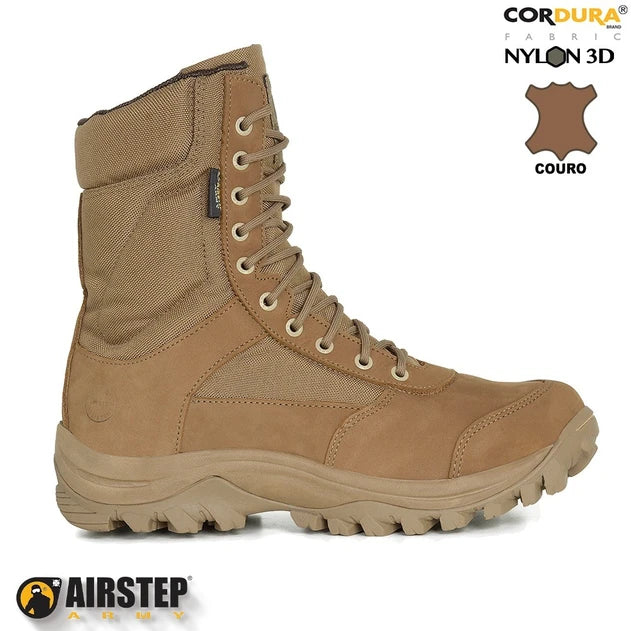 Coturno - bota snyper coyote padrão EB com ziper - AIRSTEP