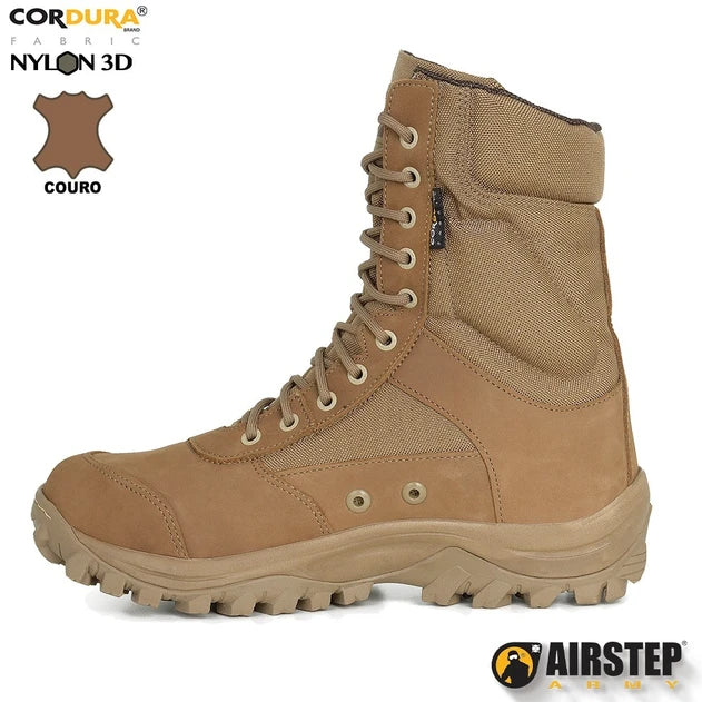 Coturno - bota snyper coyote padrão EB com ziper - AIRSTEP